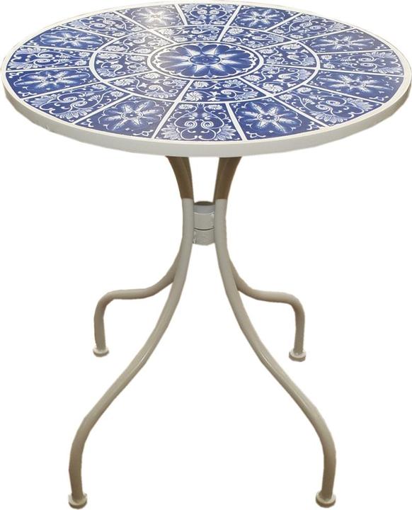 Image du produit HTI-Living Table de jardin avec plateau en céramique (60 cm)