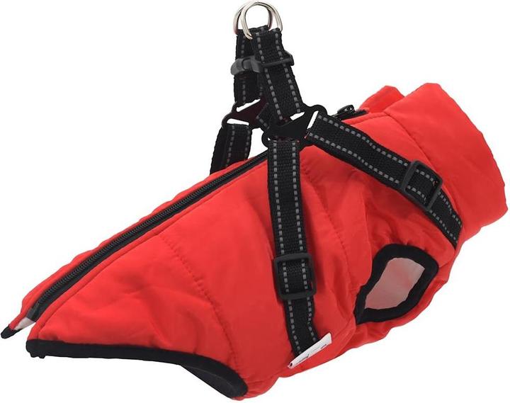 Actual product image VidaXL Dog coat with harness Waterproof Reflective (36, Dog coat)