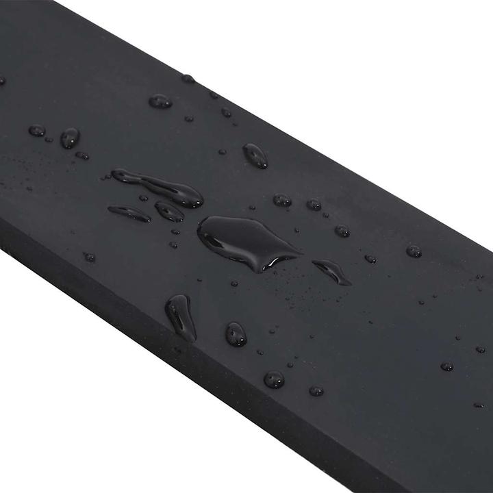Produktbild VidaXL Schürfleiste Gummi Schwarz 300x8x1 cm Schürfleiste Gummilippe