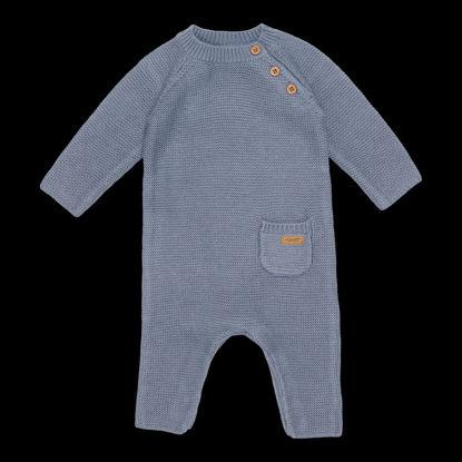 Produktbild Little Dutch Strampler gestrickt Blau (50)