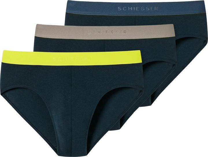 Schiesser 3er Pack 95/5 Organic Cotton Rio Slip / Unterhose