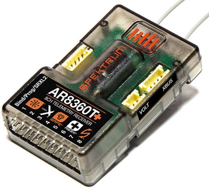Immagine prodotto EMPFÃ„NGER AIR AR8360T+ 8CH DSMX Integrated Telemetry AS3X+ & SAFE