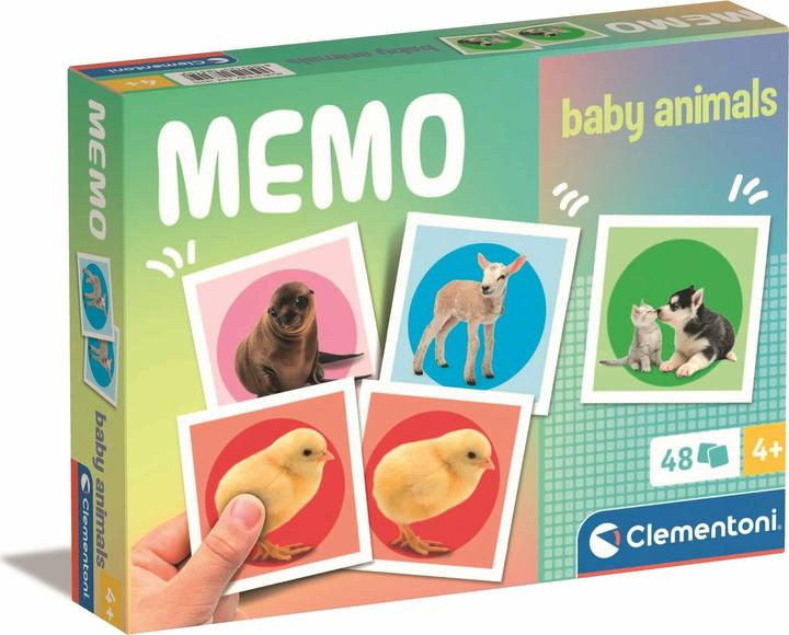 Actual product image Clementoni Memo compact animal babies memory game 4+