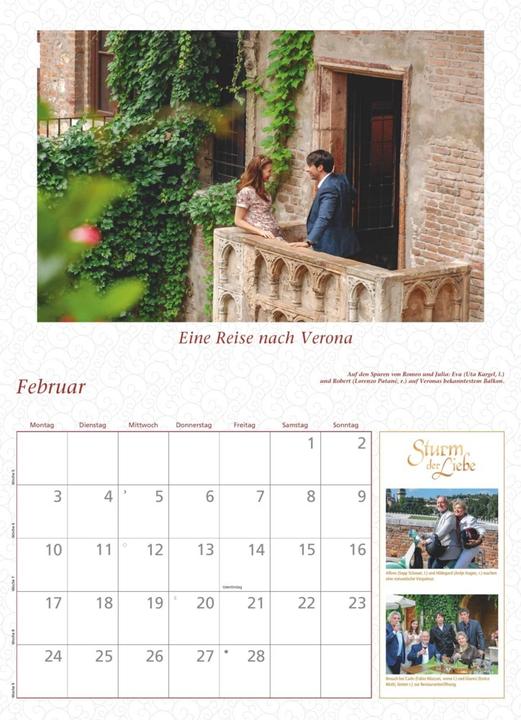 Produktbild Sturm der Liebe 2025 - Broschürenkalender - Wandkalender - mit Jahresplaner - Format 42 x 29 cm (42 x 29 cm, Harter Einband, Deutsch)