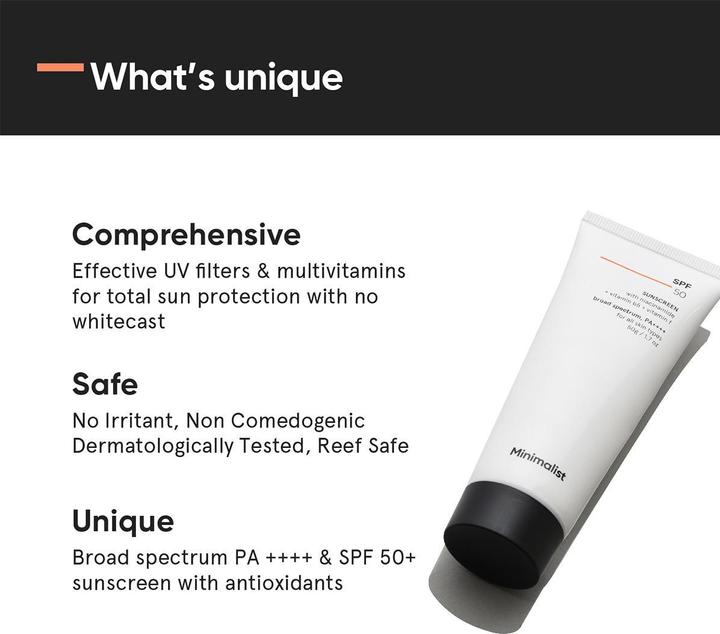 Image du produit Minimalist Sunscreen SPF 50 (Crème solaire, SPF 50, 50 g)