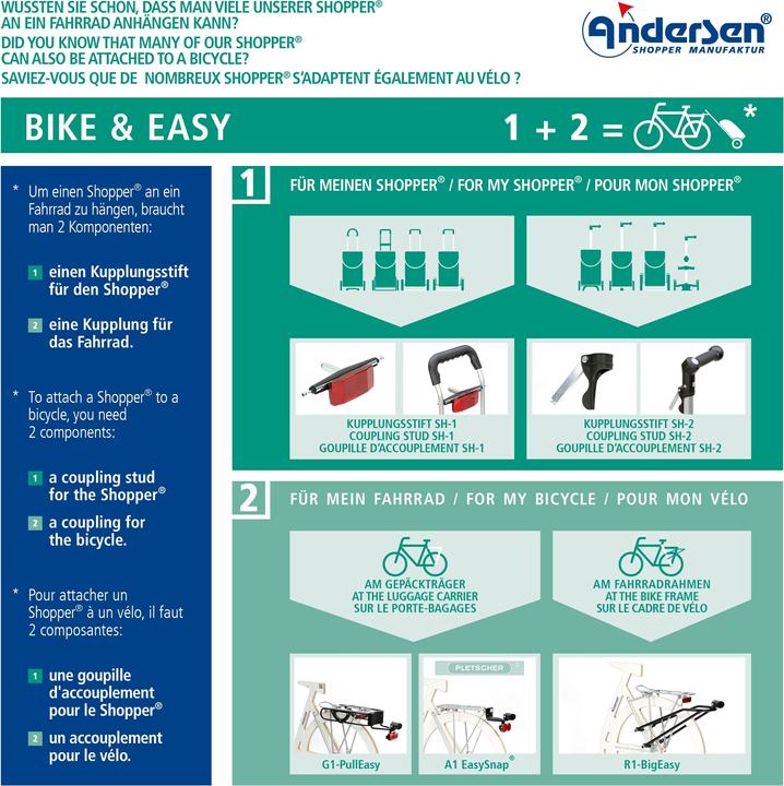 Produktbild Andersen Fahrgestell Royal Shopper (Kugellagerrad 29 cm)
