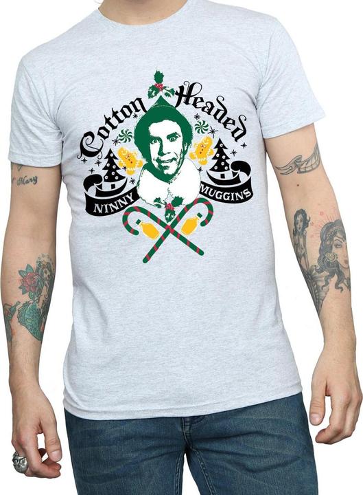Immagine prodotto Elf Cotton Headed Ninny Muggins Maglietta Uomo (L)
