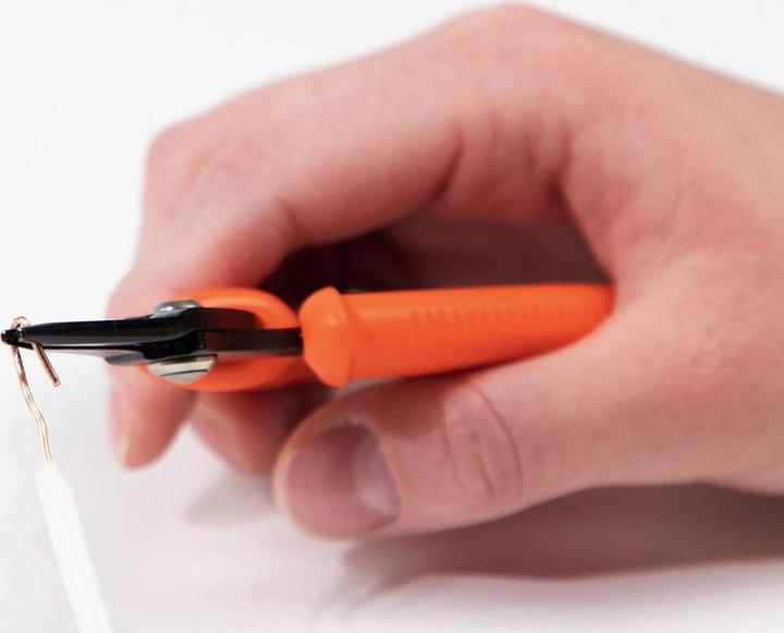 Image du produit Delock Pince à bec effilé pour un travail précis, 14.2 cm Orange (142 mm)
