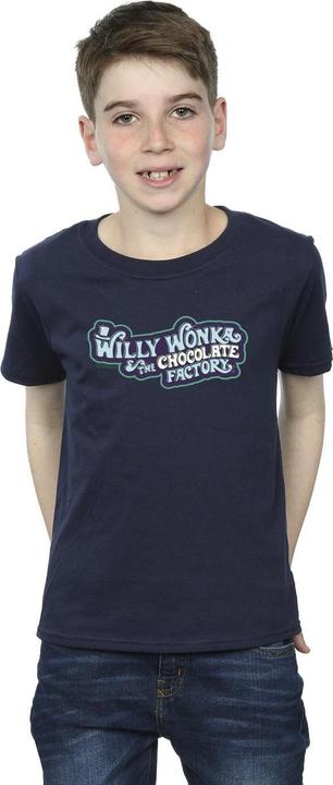 Immagine prodotto Willy Wonka & the Chocolate Factory Chocolate Factory Logo Maglietta Ragazzi (104)