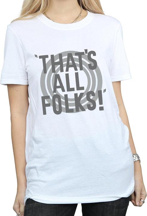 Produktbild Looney Tunes That's All Folks Text TShirt (S)