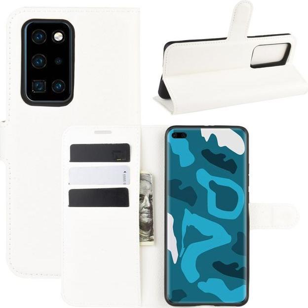 Produktbild MU Classic Litchi Leder Bookcover Series (Huawei P40 Pro+)