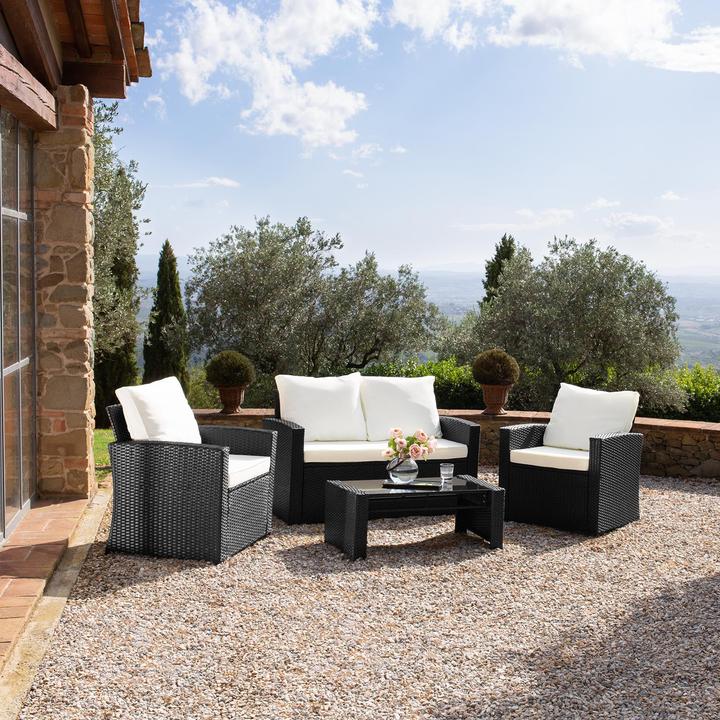 Actual product image tectake Rattan Lounge Lucca