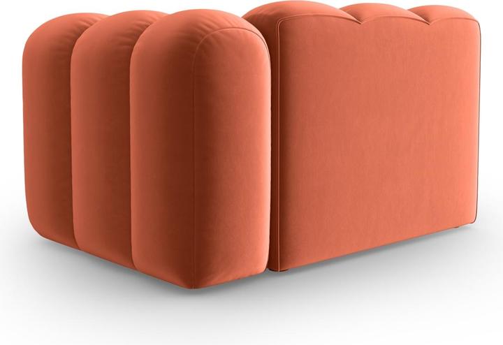 Image du produit Micadoni Chauffeuse Droit Velours, "Lupine", 1 Place, 115x95x70Fabriqué en Europe (2 places, 3 places, 4 places)