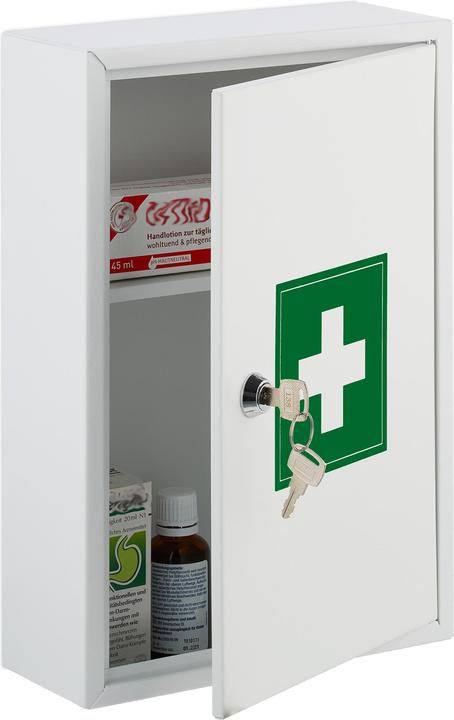 Immagine prodotto Relaxdays Armadietto dei medicinali (21,5 x 9,5 x 32 cm)