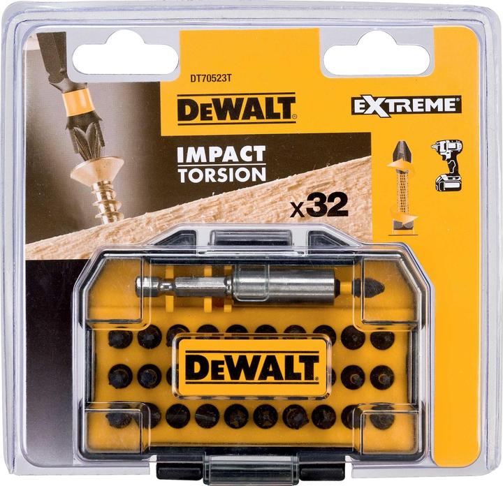 Image du produit DeWalt DT70523T-QZ (Croix Pozidriv PZ M18, Fente de vis M6, Six pans creux TX M25, Croix Pozidriv PZ M2, Croix Pozidriv PZ M3, Croix Phillips PH M1, Croix Phillips PH M2, Croix Phillips PH M3, Fente de vis M8, Fente de vis M10, Six pans creux TX M10, Six pans creux TX M15, Six pans creux TX M20, Six pans creux TX M27)