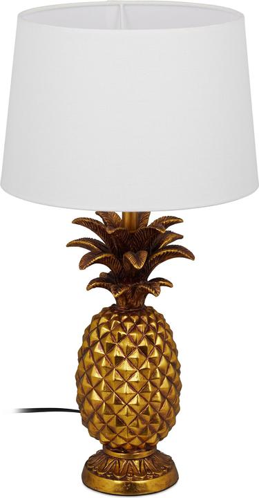 Image du produit Relaxdays Lampe de table ananas, avec abat-jour (E27)