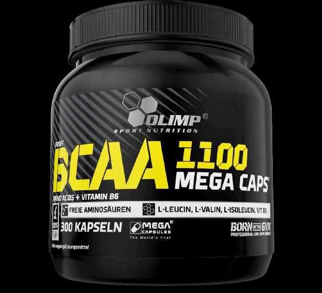 Actual product image Olimp Sport Nutrition Bcaa 1100 Mega Caps (300 Piece, Capsules, 387 g)