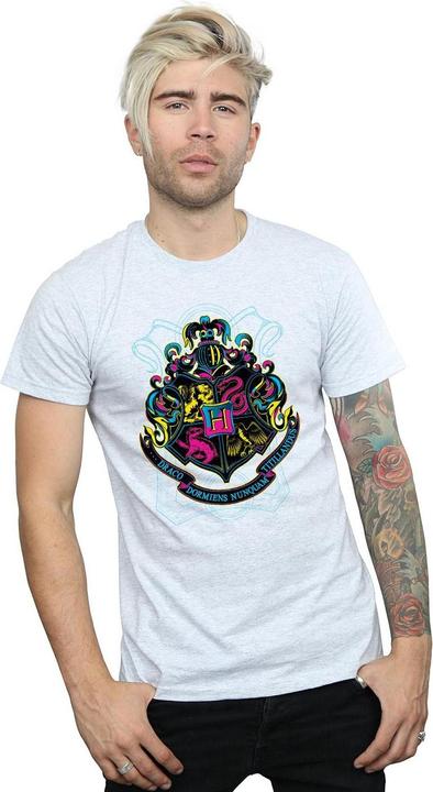Actual product image Mens Hogwarts Crest Cotton T-Shirt (S)