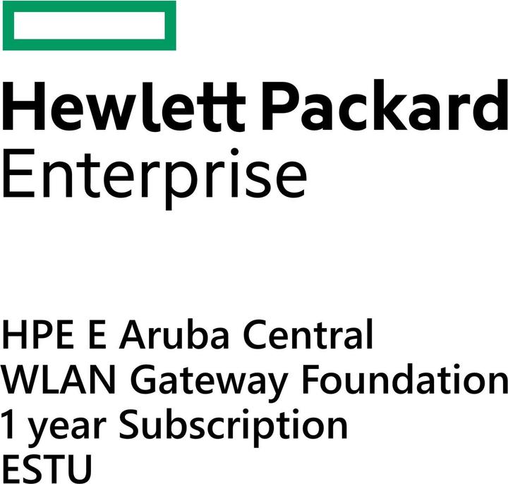 Image du produit HPE E Aruba Central WLAN Gateway, Foundation, 1 year, Subscription, E-STU (1 Dispositifs, 12 mois)