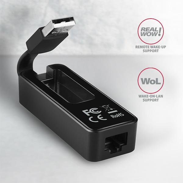 Produktbild Axagon ADE-XR Fast Ethernet 10/100 Adapter - USB 2.0 Typ A (USB 2.0, RJ45 (1x))