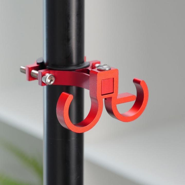 Immagine prodotto OEM Bicycle accessory Hook for shopping with two loops for bike / scooter aluminum FS366 red