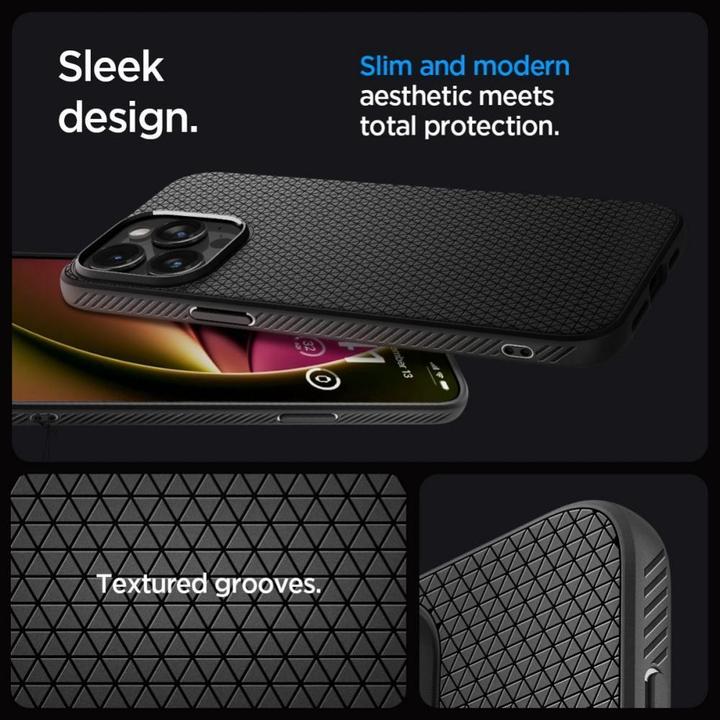 Productafbeelding Spigen Liquid Air iPhone 15 Pro 6,1" czarny/matzwart (Apple iPhone 15 Pro)