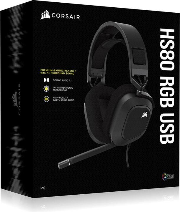 Actual product image Corsair HS80 RGB (Cable)