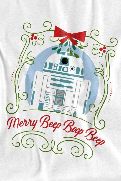 Immagine prodotto Star Wars Merry Beep Boop Beep Maglietta Natale R2-D2 Bambini (152, 158)