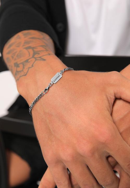 Actual product image Kuzzoi Basic bracelet (23 cm, 925 silver)
