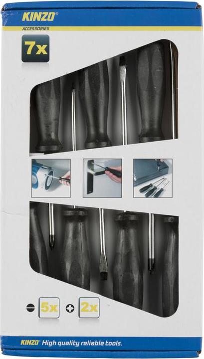 Produktbild Kinzo Screwdriver set 7pcs st