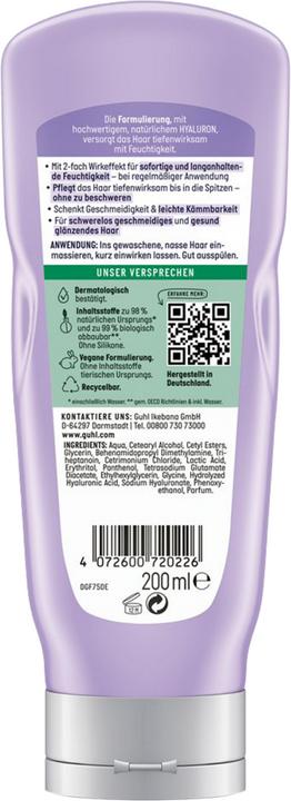 Produktbild Guhl Feuchtigkeits-Spülung Hyaluron & Pflege Fl 200 ml (200 ml)