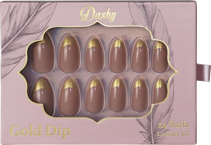 Actual product image Dashy Nails - Gold Dip (Artificial nails)