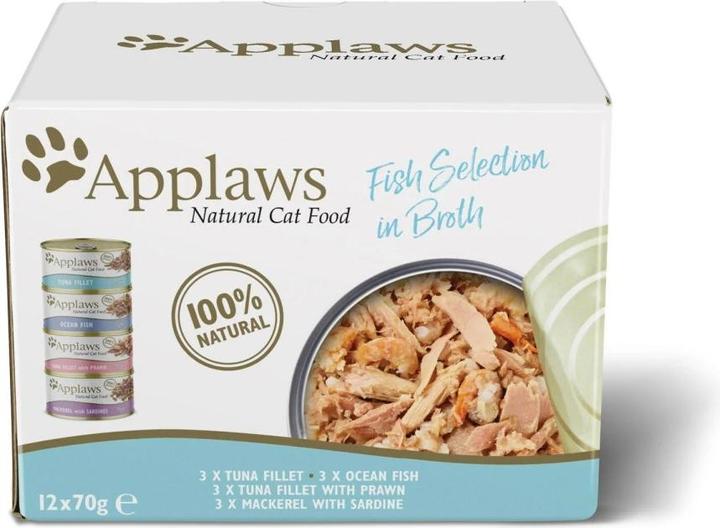 Applaws Multipack de poissons (Adulte, 12 pcs, 840 g)
