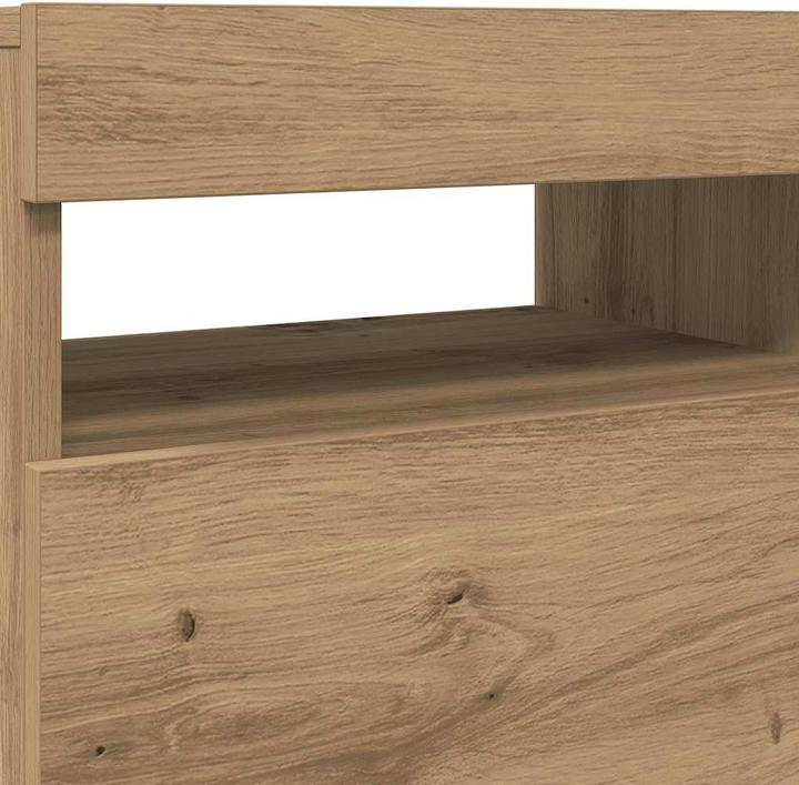 Image du produit VidaXL TV Schrank Lowboard Fernsehschrank Fernsehtisch mit LED Artisan-Eiche (90 x 35 x 40 cm)