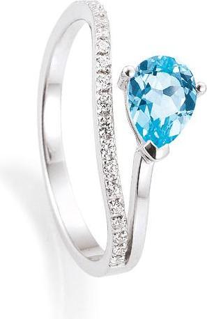Actual product image Breuning RING - ED.TOP.HELL/Brill. 0,124 Ct. H/si (56, 585/14 K Gold)