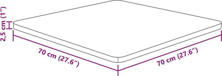 Produktbild VidaXL Isabel (70 x 70 x 2.5 cm)