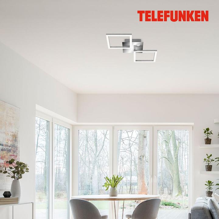 Image du produit Telefunken Sensor LED Deckenleuchte, chrom-alu, LED/12W (1200 lm)