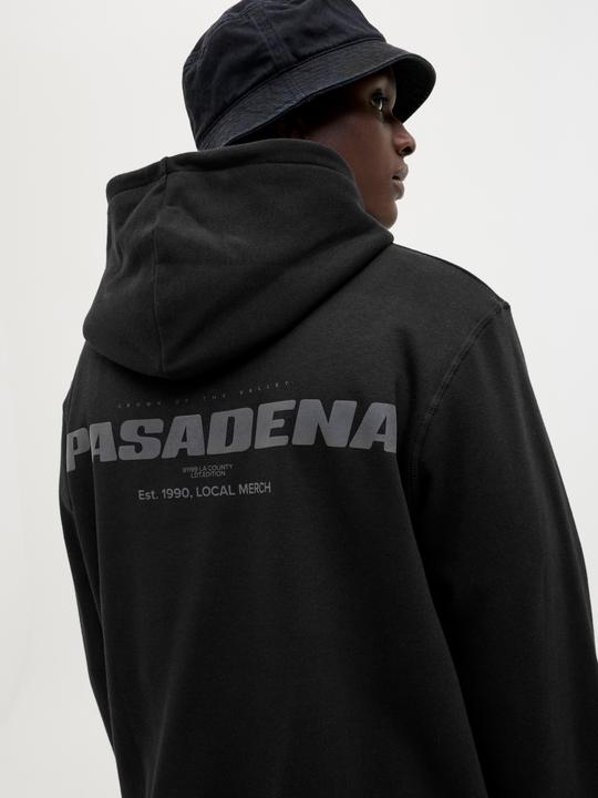 Actual product image Jack & Jones Jcointerlude Tonal Back Print Sweat Hood (L)