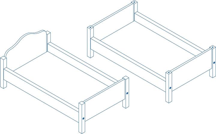 Actual product image Roba Doll bunk bed