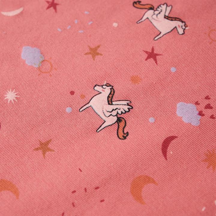 Image du produit VidaXL Pyjama pour enfant manches longues rose foncé 140,Matériau : 95 (140)