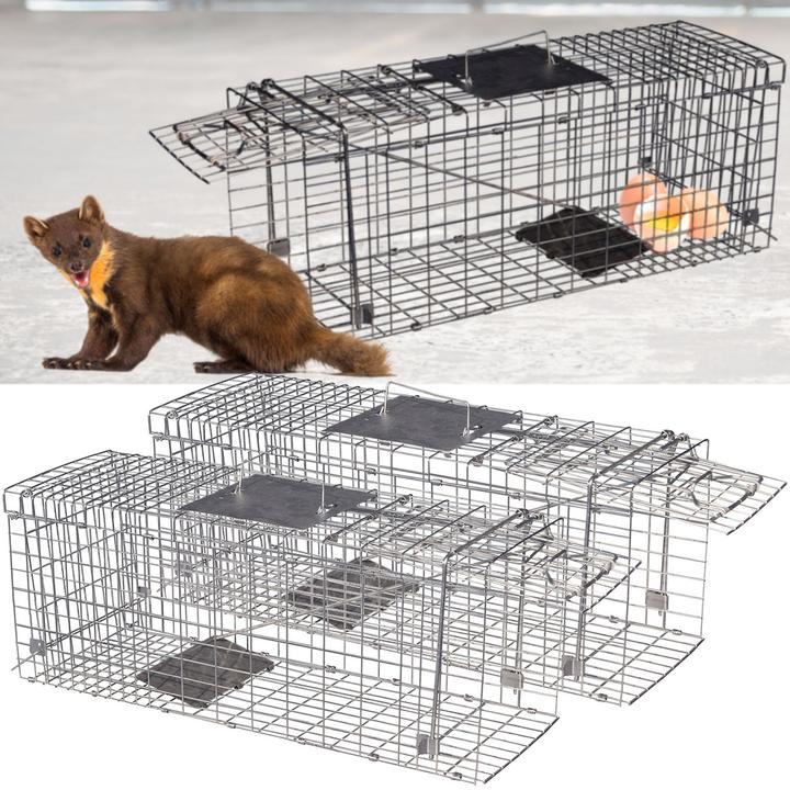 Image du produit Gardigo Lot de 2 cages à fouines Piège à vie