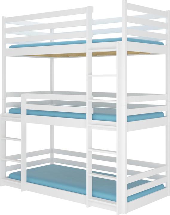 Produktbild ADRK Furniture Etagenbett verdreifachen TEDRO 180x80 (180 x 80 cm)