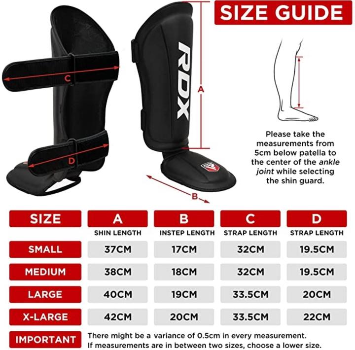 Actual product image Rdx Shin Instep Foam Molded King (S)