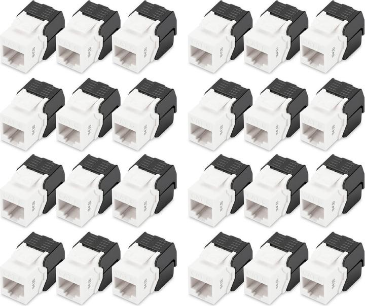 Produktbild Digitus CAT 6 Keystone-Buchse, ungeschirmt werkzeuglose Verbindung, 24er Set (Keystone Modul)