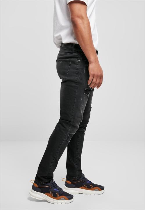 Actual product image Urban Classics Heavy Destroyed Slim Fit Jeans - 16475 (W32/L32)