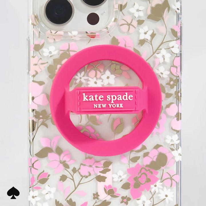 Actual product image Kate Spade Magnetischer Schlaufengriff – MagSafe Fingergriff (Pom Pom Pink)