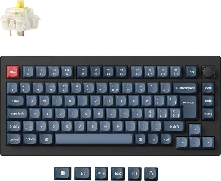 Produktbild Keychron V1 Max (CH, Kabellos, Kabelgebunden)