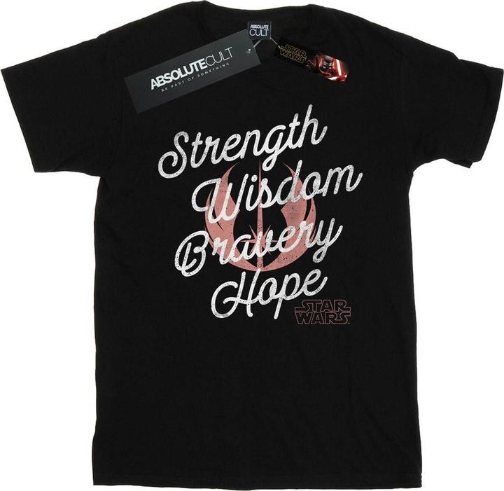 Produktbild Star Wars The Rise Of Skywalker Strength Wisdom Bravery Hope TShirt (XL)