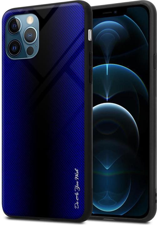 Produktbild Cadorabo TPU Gestreiftes Glas Cover (Apple iPhone 12, Realme 12 Pro+)