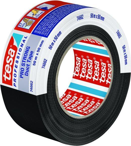 tesa Gewebe-Klebeband schwarz (38 mm)